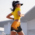 thumbnail image 7 of Logiee tractor cultivating the land Print Women 2 in 1 Running Shorts,High Waisted Athletic Shorts,Gym Workout Shorts with Liner Pockets-XX-Large, 7 of 7