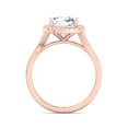 thumbnail image 3 of Margot - Moissanite Cushion Cut Lab Diamond Solitaire Engagement Ring With Halo, 3 of 5