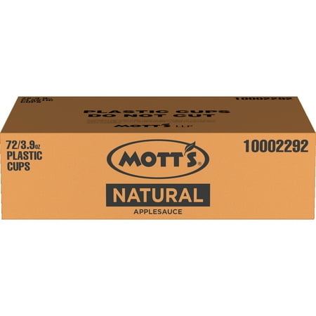 Mott's Unsweetened Applesauce, 3.9 oz cups, 72 count