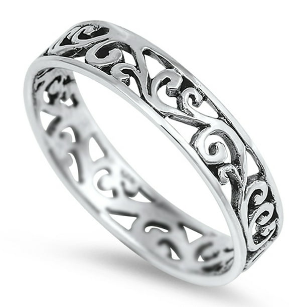 Sac Silver - Eternity Celtic Design Fashion Ring New .925 Sterling ...