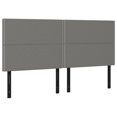 thumbnail image 6 of vidaXL Headboards 2 pcs Dark Gray 39.4"x2"x30.7"/34.6" Fabric, 6 of 76
