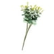 thumbnail image 3 of Eucalipto artificial STEM Hojas falsas Decoración Falso Follaje Verde Vase rama de relleno para festival Restaurante de bodas de vacaciones 16 cabezas de longitud 51 cm, 3 of 8