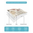 thumbnail image 5 of Quilts Twin-XL Size Bedding Set, Red Coral Coastal Lightweight Quilted Comforter, Conch Starfish Nautical Ocean Soft Reversible Bedspread Coverlet with Pillow Covers for All Season, 68" x 98", 5 of 7