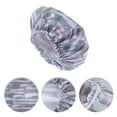 thumbnail image 3 of Unique Bargains 1 Pc Durable Shower Cap for Business Travel Blue Pink Polyester Pongee PEVA, 3 of 6