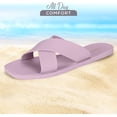 thumbnail image 2 of ROXONI Women Slippers Shower Pool Sandals Criss Cross Bathroom Quick Drying Slippers, 2 of 5