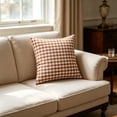 thumbnail image 5 of Surpdew Summer Fall Throw Pillow Cover Farmhouse Buffalo Plaid Throw Pillow Covers 18 x 18 Outdoor Home Retro Cushion Case for Summer Christmas Holiday Decor Car Bed Sofa Couch, 5 of 9