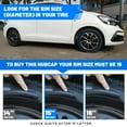 thumbnail image 5 of (4 Pack) Hubcap Wheel Cover Replacement 15" Hub Caps Universal Wheel Rim Cover ABS Material Exterior Accessories Snap on Car Truck SUV(15-inch,Silver Lacquer & Black Lacquer), 5 of 7