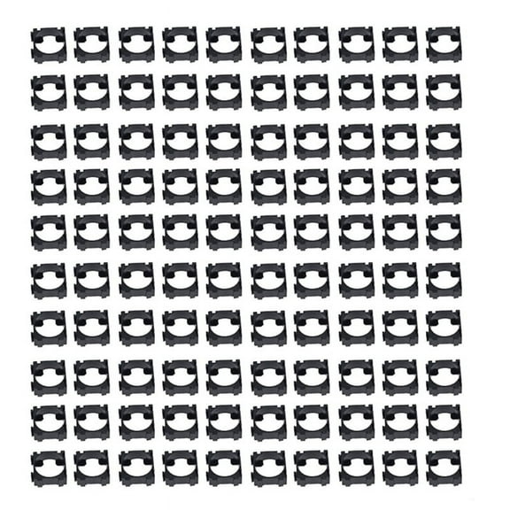 100PCS 18650 Li-Ion Battery Holder Bracket, Portable Cylindrical Cell for DIY Projects