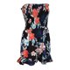 thumbnail image 1 of mameluco informal sin mangas del verano floral de las mujeres del hombro l negro Sunnimix Mono floral sin mangas, 1 of 8