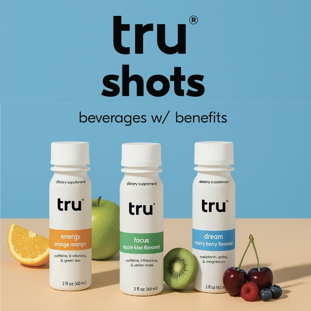 Tru Dream Wellness Shot Cherry Berry Flavored Sleep Drink 12 Pack