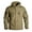 Brown, variant on Men's Lightweight Jackets Fashion Casual Solid Color Windproof Warm Rain Jacket Long Sleeve Hooded Casual Outwear