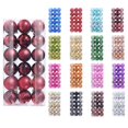 thumbnail image 1 of ¡Liquidación de ahorros navideños! Bolas navideñas PRETXORVE, adornos para árbol de Navidad, 36 piezas, adornos colgantes para fiestas, decoración de 6 cm., 1 of 8