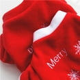 thumbnail image 4 of CICRKHB Small Dog Sweater Pet Dog Winter Christmas Print Plush Clothes Pet Dog Long Sleeve Top Pet Supplies White, 4 of 4