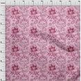 thumbnail image 4 of oneOone Velvet Light Pink Fabric Jacobean Floral Craft Projects Decor Fabric Printed By The Yard 58 Inch Wide, 4 of 4
