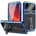 thumbnail image 1 of Compatible avec iPhone 14 Étui en Métal avec Protecteur d'Écran Aluminium de Qualité Militaire Anti-Poussière Robuste, 1 of 5
