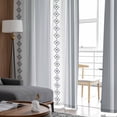 thumbnail image 4 of ERUNPONLY Grey Striped Sheer Curtains 84 Inch Length 2 Panels Set, Modern Geometric Abstract Art Contemporary Voile Window Treatment Curtains Sheers Drapes for Bedroom/Living Room/Kitchen 52"x84"x2, 4 of 7