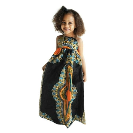 

Dresses Summer African Dashiki Girls Backless Baby Toddler Sleeveless Girls Dress&Skirt Birthday Party Dress