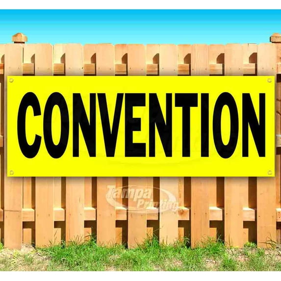 Convention 13 oz Vinyl Banner With Metal Grommets