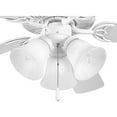 thumbnail image 2 of Progress Lighting Airpro 3-Light LED Ceiling Fan Kit, Brushed Nickel, White Washed Alabaster Glass Shade, 2 of 5