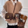 thumbnail image 3 of Bolso cuadrado pequeño popular Bolso cruzado de moda que combina con todo Bolso pequeño Bolso de hombro texturizado de moda para mujer, 3 of 6