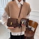 thumbnail image 5 of Bolso cuadrado pequeño popular Bolso cruzado de moda que combina con todo Bolso pequeño Bolso de hombro texturizado de moda para mujer, 5 of 6