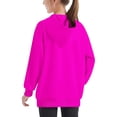 thumbnail image 5 of Meitianfacai Girls Hoodies Trendy Sweatshirts for Girls Fleece Hooded Pullover Tops Sweaters Casual Comfy Fall Fashion Outfits Clothes 2024, Girls Hot Pink Sweatshirt Size 13-14 Years, 5 of 8