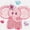 Pink Elephant, variant on Luvable Friends Baby Unisex Super Soft Cotton Washcloths, Octopus, One Size