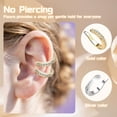 thumbnail image 3 of Fixura Ear Clips - Ear Corrector Clip & Clip On Earrings - Pierceless Adjustable Cuff for Women, Breathable Skin-Friendly Design, 3 of 8