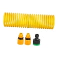 thumbnail image 4 of Manguera de jardín en espiral, manguera de agua para césped portátil para exteriores con conector rápido flexible para grifos, patios, camiones, Amarillo, 4 of 8