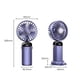 thumbnail image 2 of Ventilador de aromaterapia plegable con pantalla digital de 5000 mAh, color rosa, 2 of 5