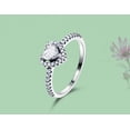 thumbnail image 4 of Womens Heart Ring 925 Sterling Silver Wedding Band Design Micro Inlaid Zircon Accent Individually Packed Gifts, 4 of 7