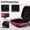 thumbnail image 5 of Eva Carrying Case for Earbuds, Portable EVA Headphone Case Storage Bag Organizer or Earphone, Earbud, Earpieces, SD Memory Card, Camera Chips (Rose), 5 of 12
