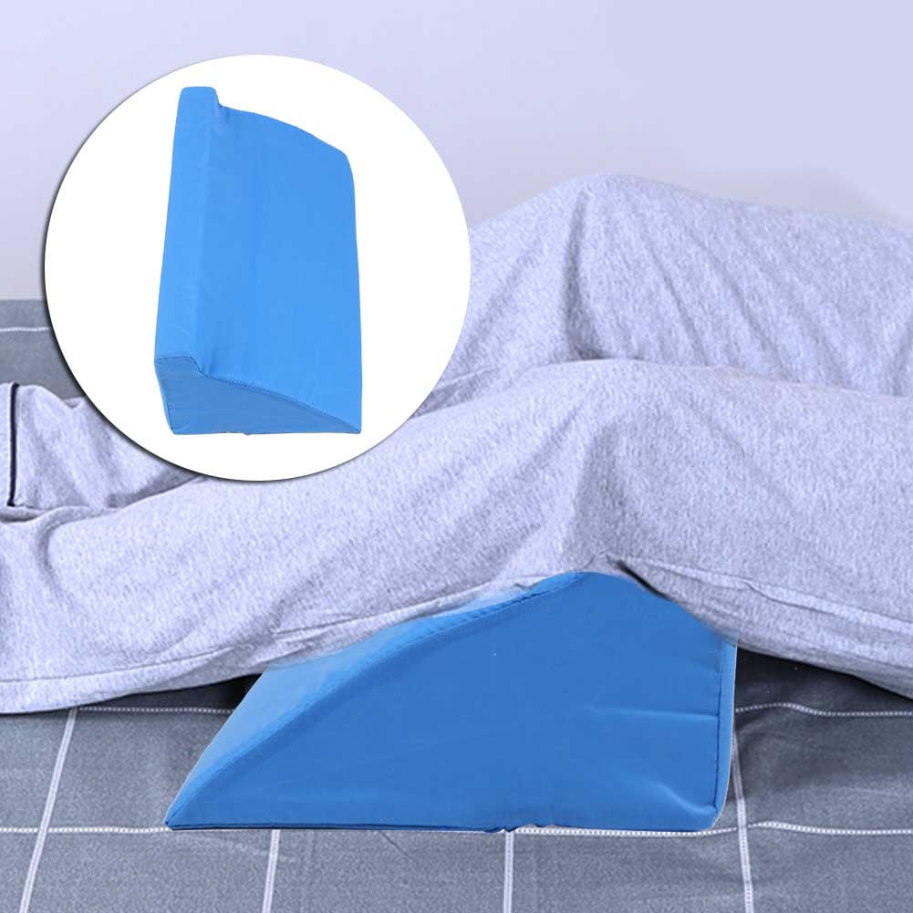 Foam Wedges for Positioning, Pillows Bedridden Bed Sores Turning Wedge Triangle Long Incline Pillow for Sleeping Pressure Sore Cushion Wedge Body Pillow[Blue]