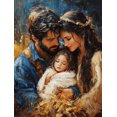 thumbnail image 1 of Qisvanset Framed Canvas Wall Art 12x16 Inch Jesus Nativity Biblical Holiday Advent Wall Art Decor, 1 of 5
