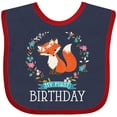 thumbnail image 3 of Inktastic First Birthday 1 Year Old Girl Fox Girls Baby Bib, 3 of 4