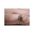 thumbnail image 4 of 1 1/10Ct Natural Diamond Three Stone Engagement Ring 14K White Gold, 4 of 4