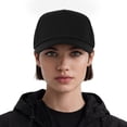 thumbnail image 6 of TOPTIE Snapback Baseball Cap with Rope, Adjustable Vented Performance Hat, Laser Cut Mesh Cap for Men Women - Black, 6 of 7