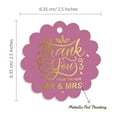 thumbnail image 6 of Inkdotpot 50 Pack Thank You From The New Wedding Favor Paper Tags Craft Real Gold Foil Hang Tags, 6 of 6