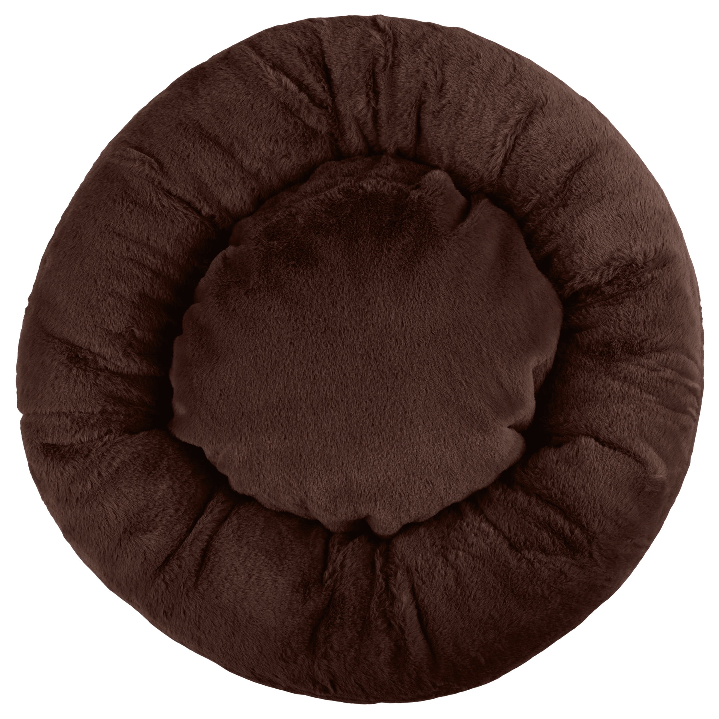 PETMAKER Dog Bed - Donut Dog Bed and Cat Bed for Small Pets (Brown)
