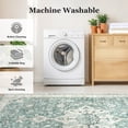 thumbnail image 4 of CHITOOMA 5'x7' Boho Area Rugs for Living Room, Machine Washable Stain Resistant Non-Shed Carpet, Floral Area Rug with Non-Slip Backing for Bedroom, Dining Room, Dorm, Office, 4 of 9