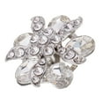 thumbnail image 4 of Crystal Rhinestone Lovely Flower Buttons for Clothes Sewing Craft 25mm - White, 4 of 6