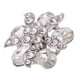 thumbnail image 4 of Faux Crystal Rhinestone botones florales adorno artesanal decoración 25 mm blanco Sunnimix Botones de costura de flores, 4 of 7