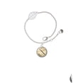 thumbnail image 2 of Delight Jewelry Silvertone Domed Music - Flute - Silvertone Leaf Delicate Bracelet, 6.25+1.75", 2 of 4