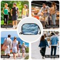 thumbnail image 7 of FORMRS Mini Crossbody Bag for Women Adjustable Shoulder Rope Travel Casual Phone Purse, Blue Watercolor Ocean Waves, 7 of 7