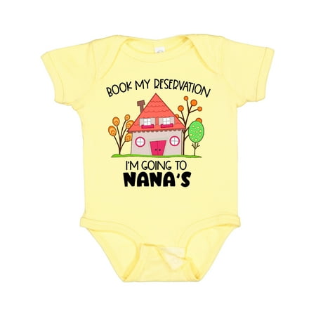 

Inktastic Book my Reservation! I m Going To Nana s- House Boys or Girls Baby Bodysuit