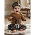 thumbnail image 6 of BemeyourBBs Newborn Baby Hunting Clothes Baby Boy Girl Camo Outfits Camouflage Clothing Deer Long Sleeve Romper Jungle Camo Pants Set Hat 3 Piece Spring Fall Winter Outfit, 6 of 9
