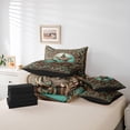 thumbnail image 6 of Castle Fairy Western Texas Stars Bedding Comforter Set,Bohemian Damask Queen Bedding Sets, 6 of 8