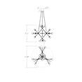 thumbnail image 2 of Sonneman 2084.13W Proton 18 Light 40" Wide Led Chandelier - Nickel, 2 of 3