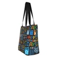thumbnail image 7 of Horeoi Happy Father Day Print Shoulder Bag for Women Large Capacity Zipper Tote for Shopping Beach Travel Gym with Inner Pocket, 7 of 7