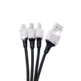 thumbnail image 4 of Cristal 3 en 1 cargador de carga rápido del cable USB para el tipo micro cable de carga del iPhone USB de C, 4 of 9